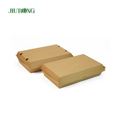 fiambrera kraft de papel de grado alimenticio para llevar respetuosa con el medio ambiente de 2100 ml