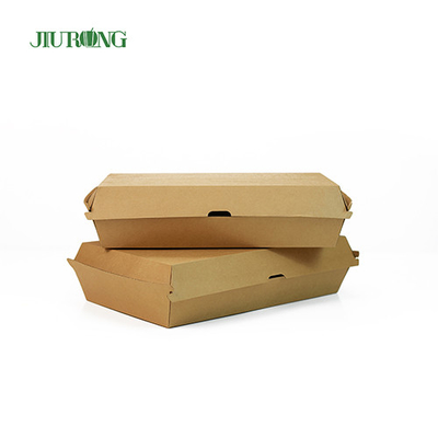 fiambrera kraft de papel de grado alimenticio para llevar respetuosa con el medio ambiente de 2100 ml