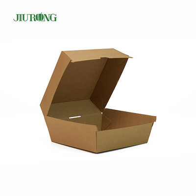 Embalaje para llevar respetuoso con el medio ambiente de una sola lengua Papel Kraft reciclado 1600ml