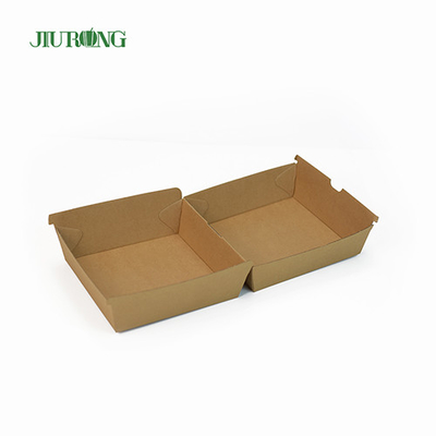 Embalaje para llevar respetuoso con el medio ambiente de una sola lengua Papel Kraft reciclado 1600ml