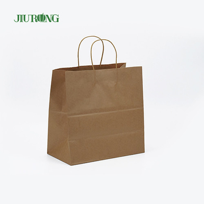 Take Away SOS Kraft Bolsa de papel biodegradable Reciclable Aprobado por BSCI