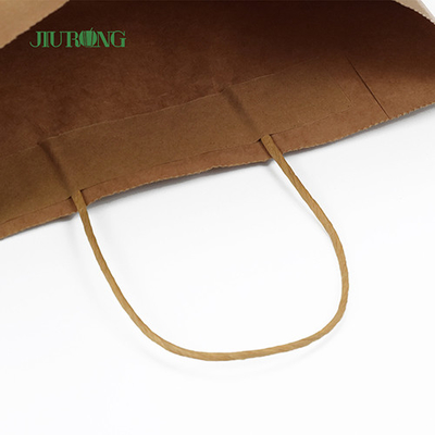 Take Away SOS Kraft Bolsa de papel biodegradable Reciclable Aprobado por BSCI
