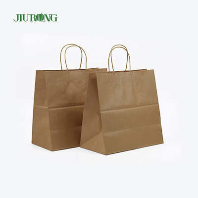 Take Away SOS Kraft Bolsa de papel biodegradable Reciclable Aprobado por BSCI