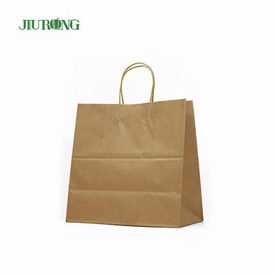 Manejar los bolsos biodegradables de papel reciclado ISO9001 a prueba de grasa aprobado