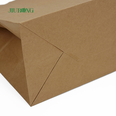 Manejar los bolsos biodegradables de papel reciclado ISO9001 a prueba de grasa aprobado