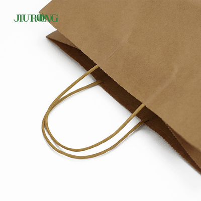 Manejar los bolsos biodegradables de papel reciclado ISO9001 a prueba de grasa aprobado