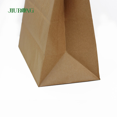 Manejar los bolsos biodegradables de papel reciclado ISO9001 a prueba de grasa aprobado