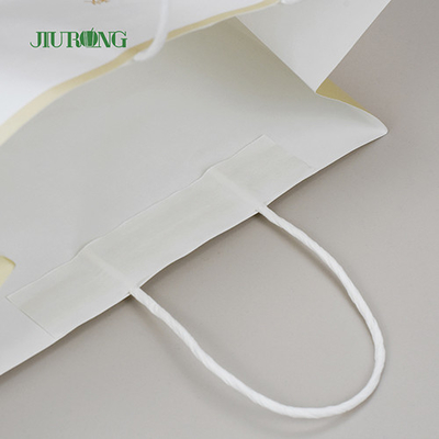 Bolsa de papel biodegradable de regalo amistoso de Eco 350 mm con pan de mango