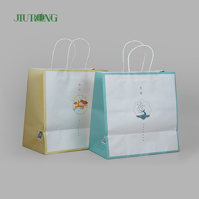 ODM amistoso biodegradable de Eco de las bolsas de papel de Brown para llevar del SOS de la aduana
