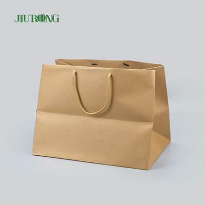 Bolsa de papel biodegradable para llevar Bolsas Kraft ecológicas de 320 mm de altura