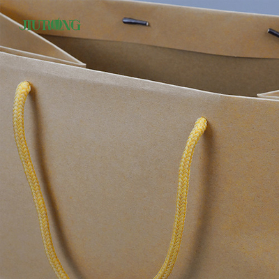 Bolsa de papel biodegradable para llevar Bolsas Kraft ecológicas de 320 mm de altura