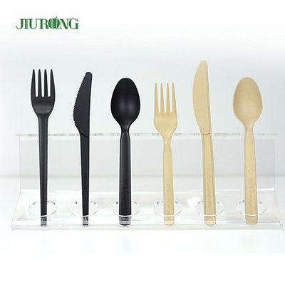 Cubiertos disponibles biodegradables plásticos PLA Bagazo Eco Friendly Cubiertos desechables