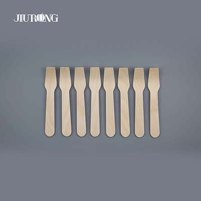 Cubiertos desechables biodegradables personalizados Cubiertos compostables de madera 140 mm