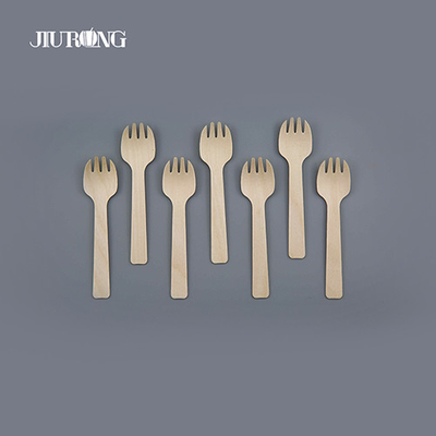 Cubiertos desechables biodegradables personalizados Cubiertos compostables de madera 140 mm