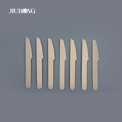 Cubiertos desechables biodegradables personalizados Cubiertos compostables de madera 140 mm