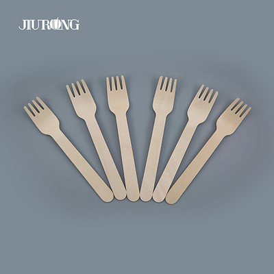 Cubiertos desechables biodegradables personalizados Cubiertos compostables de madera 140 mm