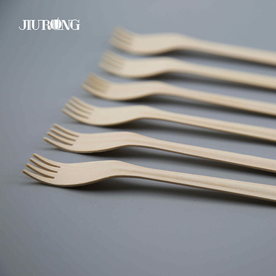 Cubiertos desechables biodegradables personalizados Cubiertos compostables de madera 140 mm