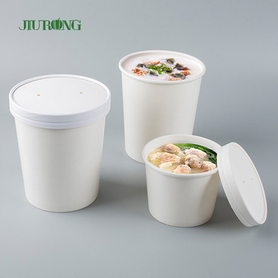 El doble biodegradable PE del cuenco de papel de la sopa del papel de Kraft cubrió