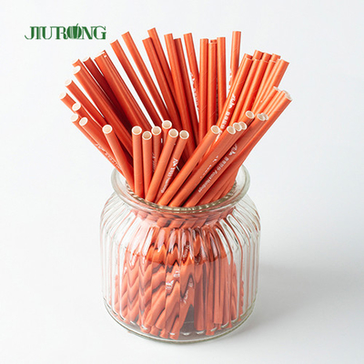 Papel biodegradable recto de encargo Straw For Fast Food LFGB