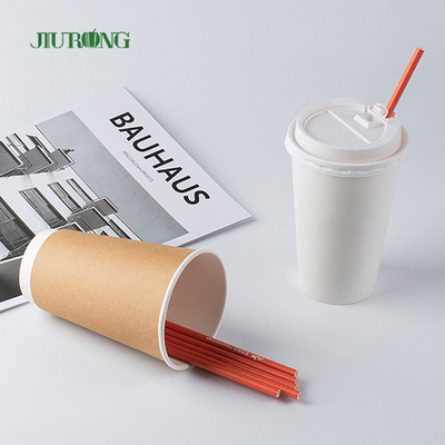 Papel biodegradable recto de encargo Straw For Fast Food LFGB