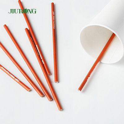 Papel biodegradable recto de encargo Straw For Fast Food LFGB