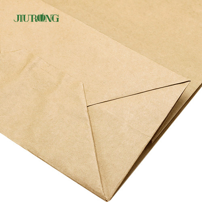 La manija plana se lleva la bolsa de papel blanca de Kraft con Logo Print