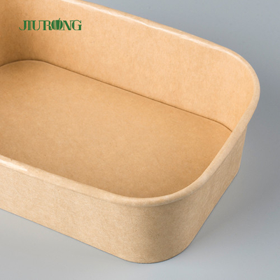 De un sólo recinto llévese el cuenco de ensalada del papel de Kraft del envase de comida que empaqueta con la tapa del ANIMAL DOMÉSTICO