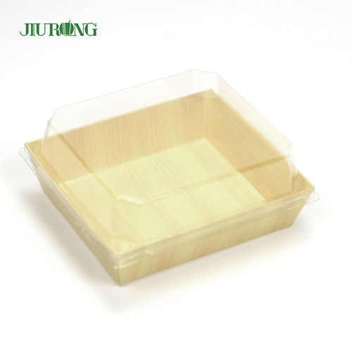 Bandeja biodegradable reciclada 180m m del sushi del papel del envase de alimentos para la tienda de la comida
