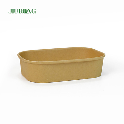 Categoría alimenticia del cuenco 1500ml para llevar de papel reciclable impermeable para la ensalada