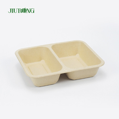 Compartimiento biodegradable disponible del envase de comida de la cubierta de la caña de azúcar 3