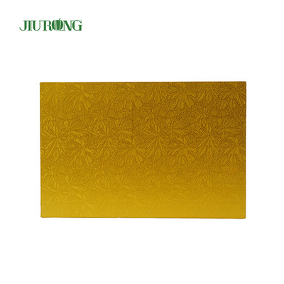 Base de cartón dorado, tablero rectangular grande para pasteles, certificación BSCI de 11 pulgadas